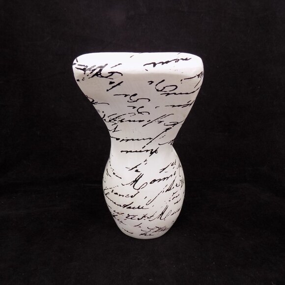 Set of 2 Ashland Black White Cursive Words Bird Blush Romance Decor New w/Flaws - Picture 8 of 12